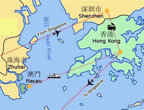 map of macau and hong kong.